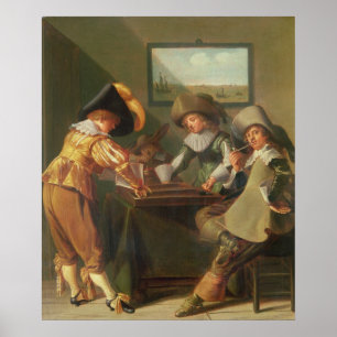 Affiche Backgammon Players, 17th century