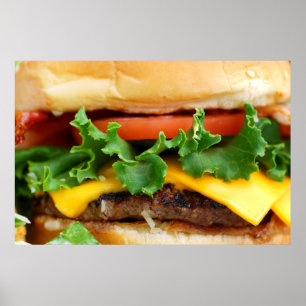 Affiche Bacon Cheeseburger