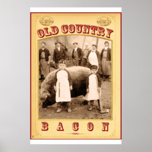 Affiche Bacon de l'ancien pays