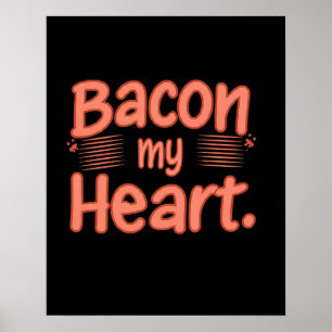 Affiche Bacon, mon coeur