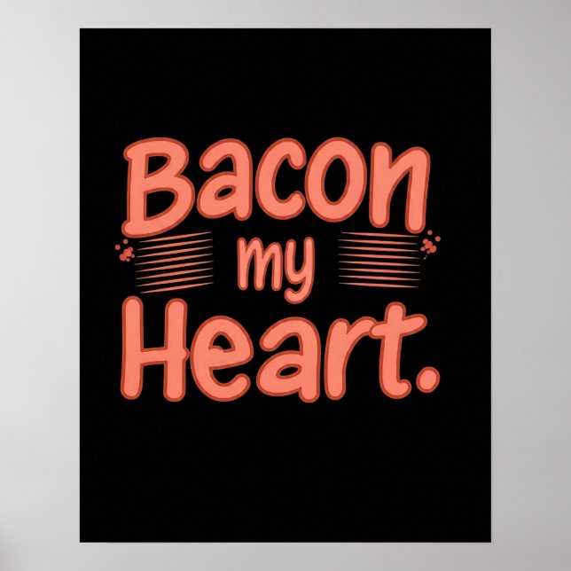 Affiche Bacon, mon coeur (Devant)