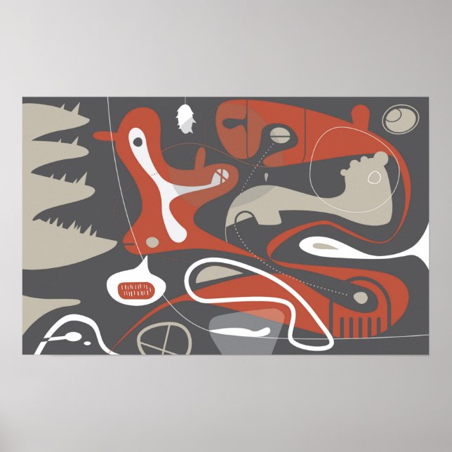 Affiche Bad Dreams Art Abstrait Print (Devant)