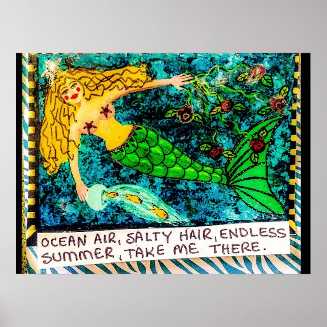 Affiche Bad girl art imprimé sur papier d'archives (Devant)