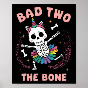 Affiche Bad Two The Bone Halloween Anniversaire 2e Anniver