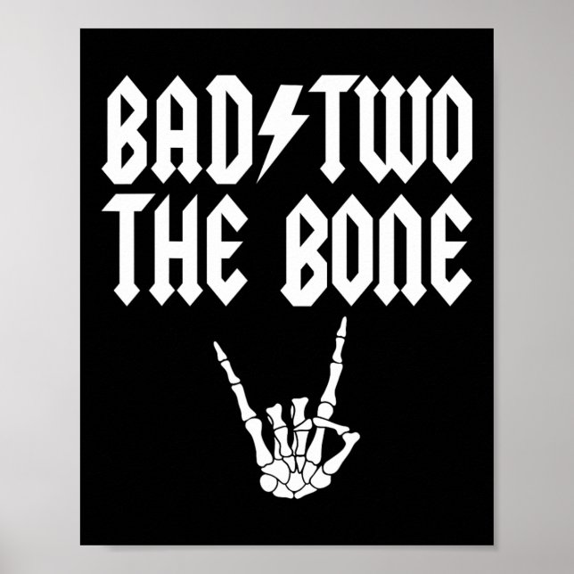 Affiche Bad Two The Bone Skeleton Hand Family 2e anniversa (Devant)