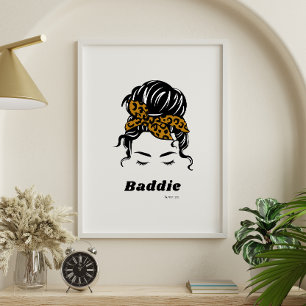 Affiche Baddie personnalisable