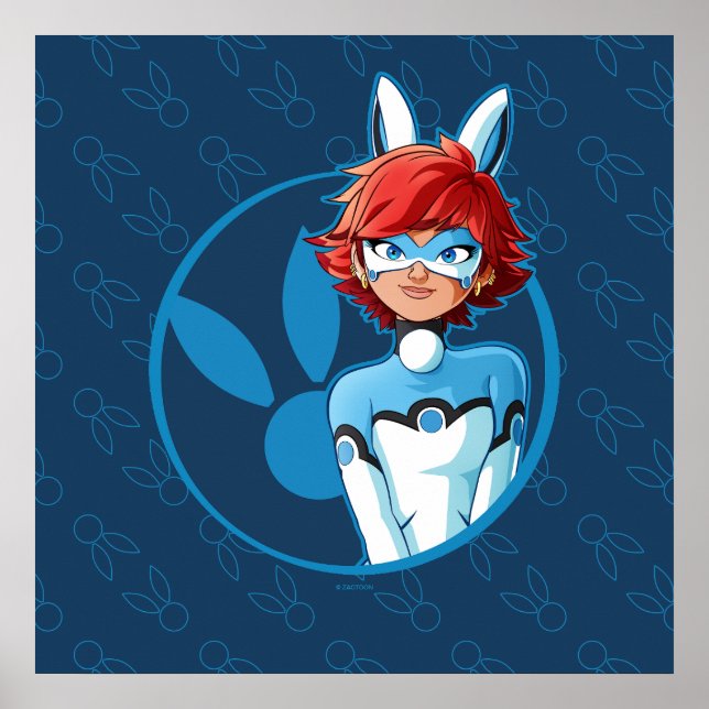 Affiche Badge Bleu Bunnyx (Devant)