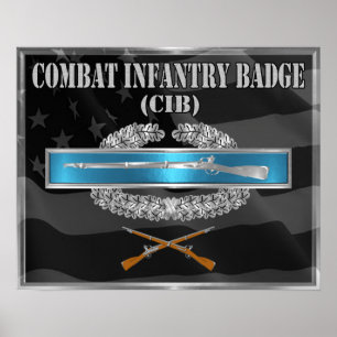 Affiche Badge de l'Infanteur de combat (BCI)