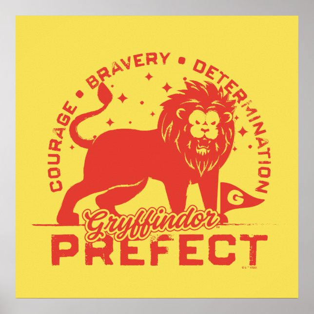 Affiche Badge de préconfiguration GRYFFINDOR™ (Devant)