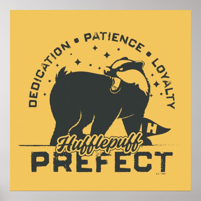 Affiche Badge de préconfiguration HUFFLEPUFF™ (Devant)