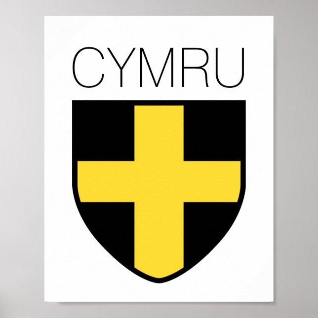 Affiche Badge Saint David (Pays de Galles/ Cymru) (Devant)