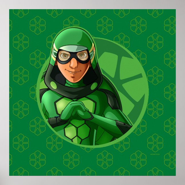 Affiche Badge vert Carapace (Devant)