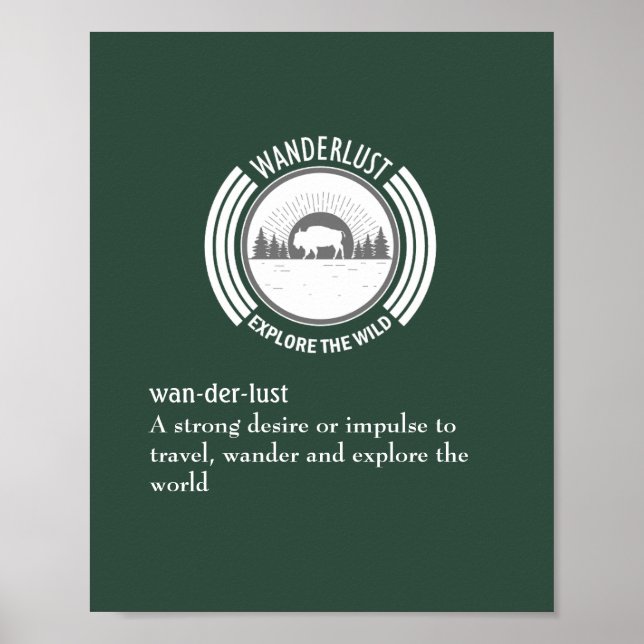 Affiche Badge Vintage	Poster d'art mural mignon | wanderlu (Devant)