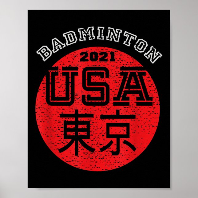 Affiche Badminton 2021 États-Unis  (Devant)