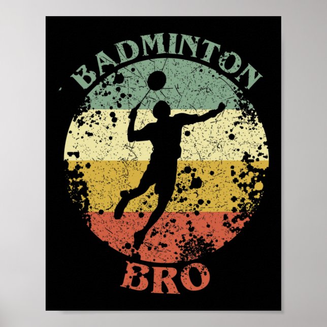 Affiche Badminton Bro Vintage Badminton Brother (Devant)