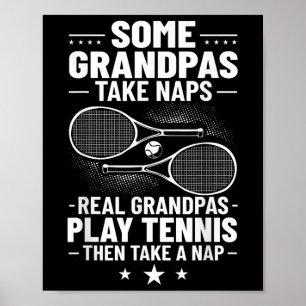 Affiche Badminton Certains Grands-Pères Prennent des Siest