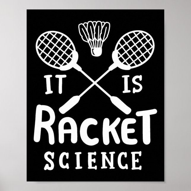 Affiche Badminton C'Est La Science Des Raquettes (Devant)