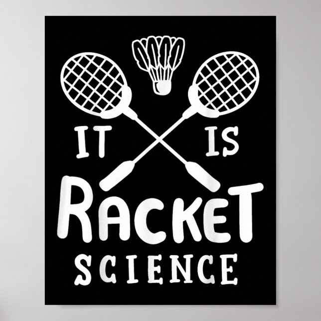 Affiche Badminton C'Est La Science Des Raquettes (Devant)