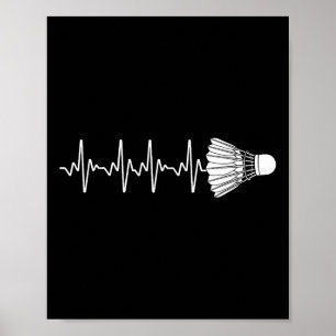 Affiche Badminton cool Pour Hommes Femmes Navette Sports T