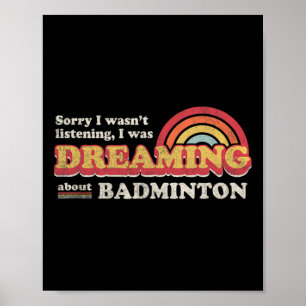 Affiche Badminton Design