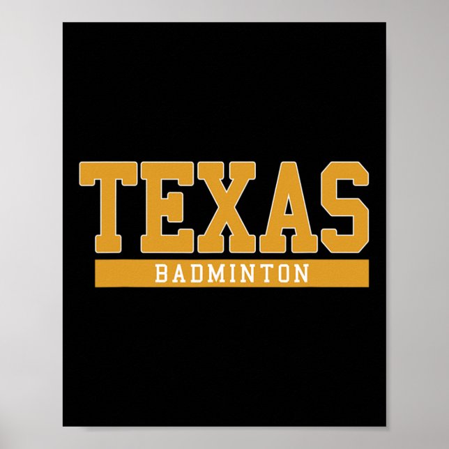 Affiche Badminton du Texas (Devant)