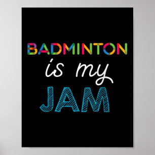 Affiche Badminton Est Ma Conception De Bade De Jam