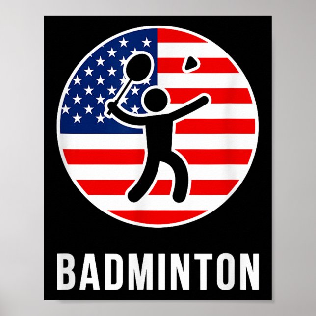 Affiche Badminton États-Unis  (Devant)