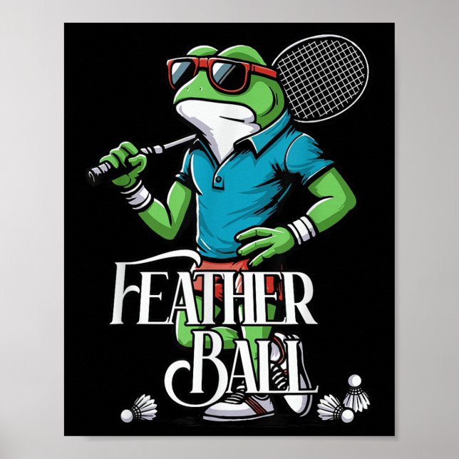 Affiche Badminton Frog Shuttle Poona (Devant)