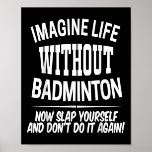 Affiche Badminton Hommes Et Femmes Joueur Birdie Enfants