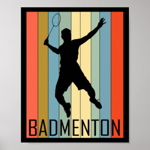 Affiche Badminton - Joueur de Badminton