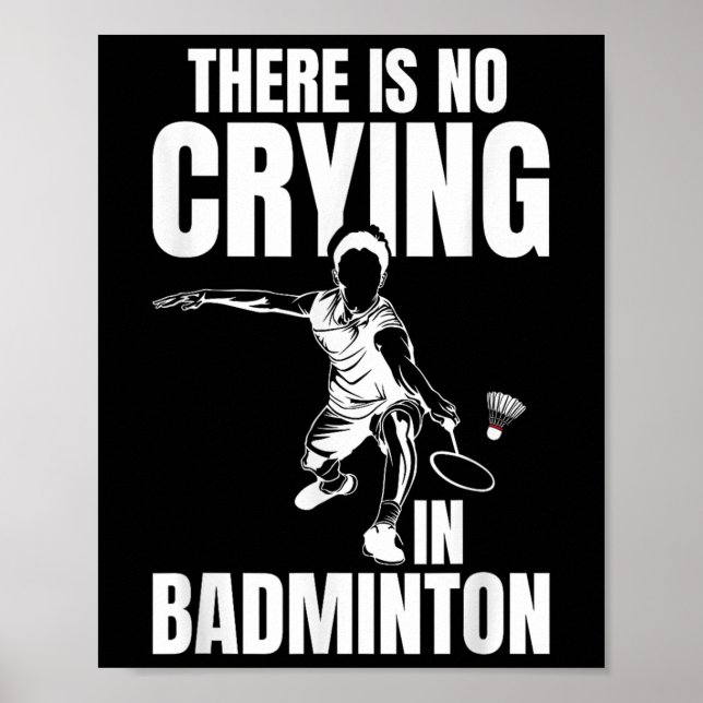 Affiche Badminton Match Luck Skill Team Shuttle Coach Badm (Devant)