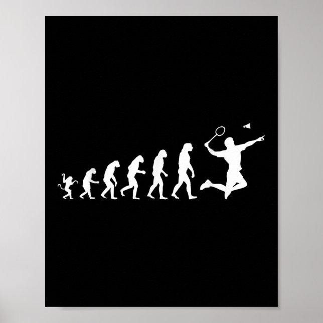 Affiche Badminton pour l'évolution humaine  (Devant)