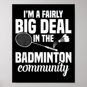 Affiche Badminton Racket Shuttle A Assez Grand Badminton P