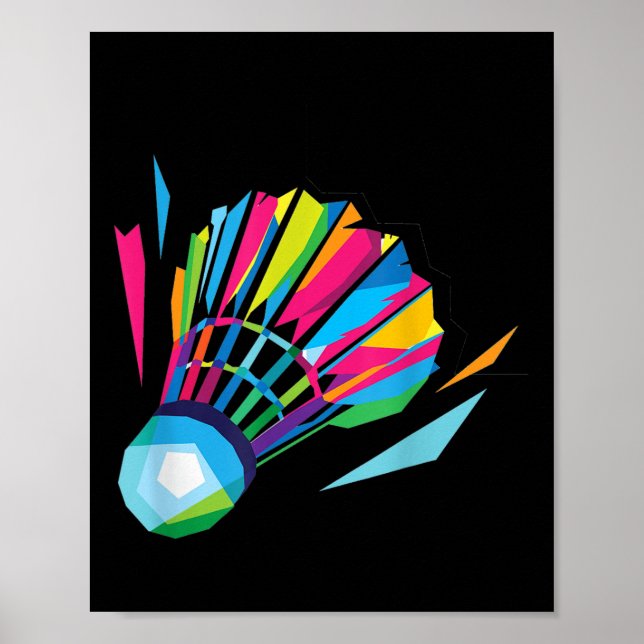 Affiche Badminton Shuttle Badminton  (Devant)
