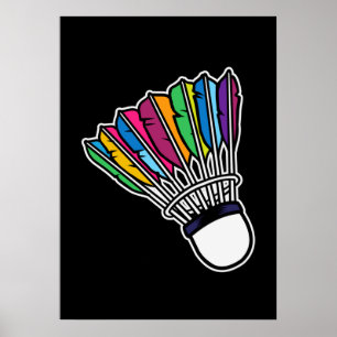 Affiche Badminton Shuttlecock