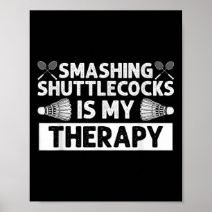 Affiche Badminton Smashtles Racquet Sport