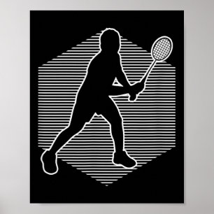 Affiche Badminton Squash femmes navette hommes
