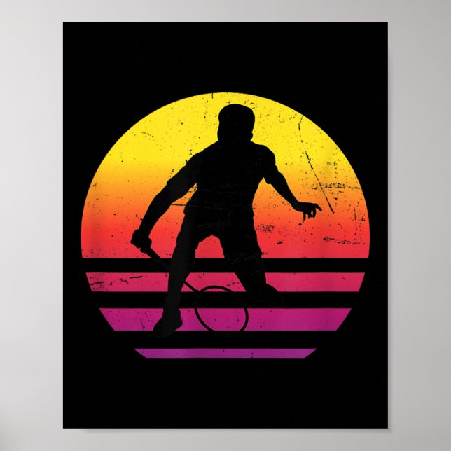 Affiche Badminton Squash Mens Navette Femmes (Devant)
