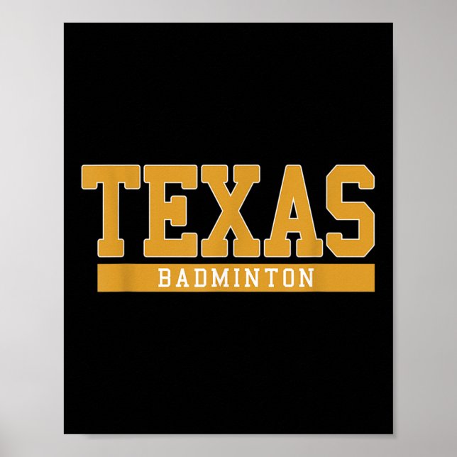 Affiche Badminton Texas  (Devant)