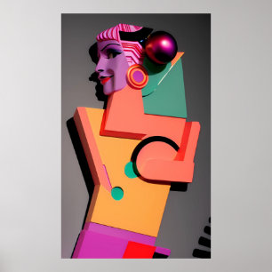 Affiche Baffia Ken Gage Surréalisme