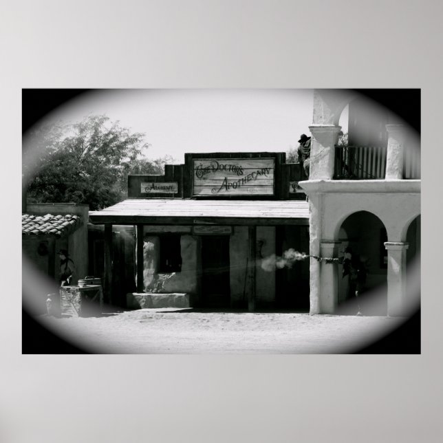 Affiche Bagarre de cow-boys (Devant)