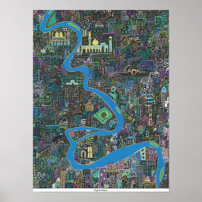 Affiche Bagdad Nights - Imprimer (Devant)