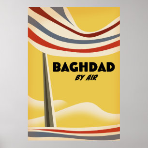 Affiche Bagdad par avion