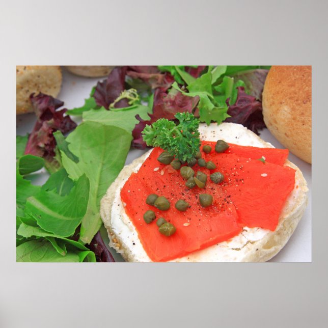 Affiche Bagel au saumon fumé (Devant)