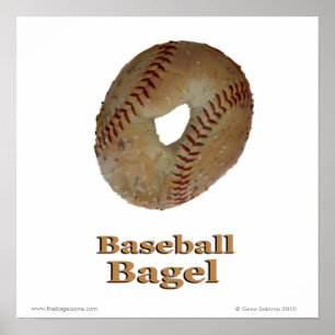 Affiche Bagel de baseball