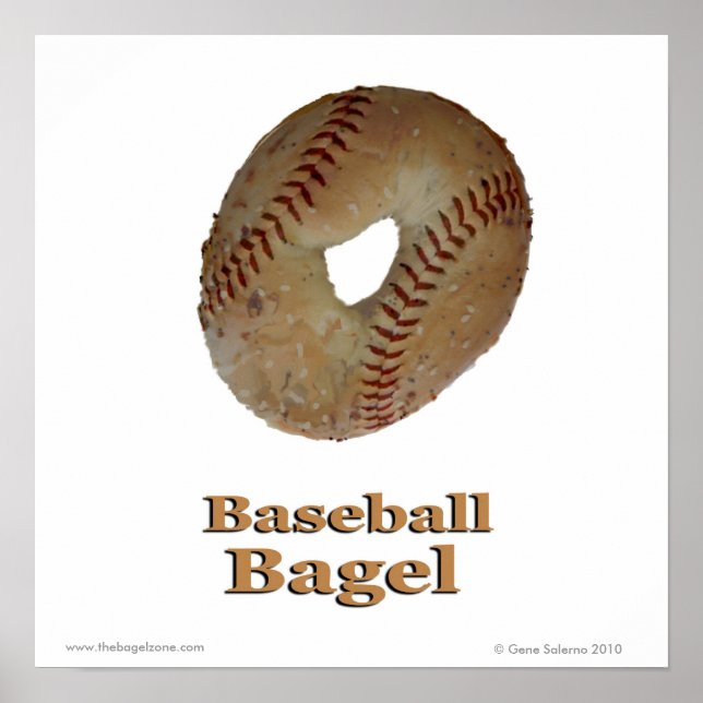 Affiche Bagel de baseball (Devant)