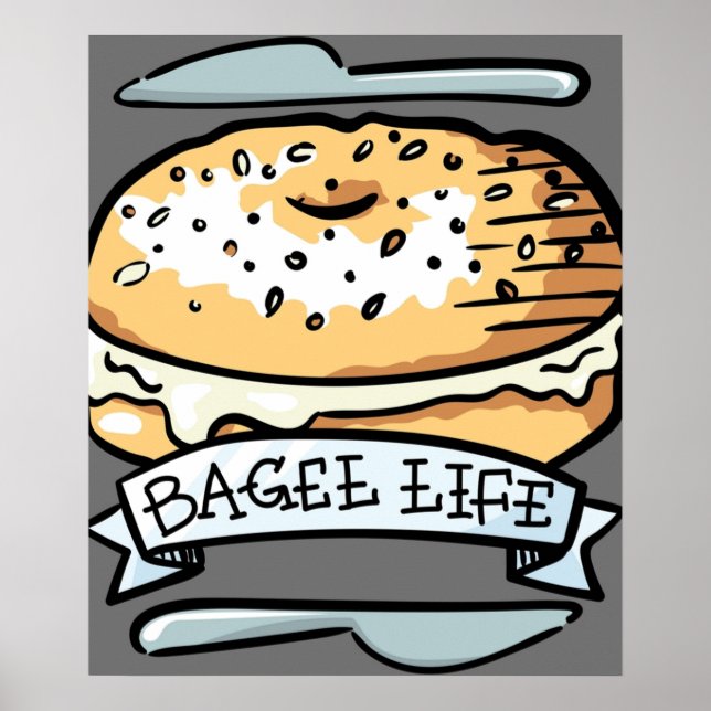Affiche Bagel Life Tout Bagel est tout pour moi (Devant)