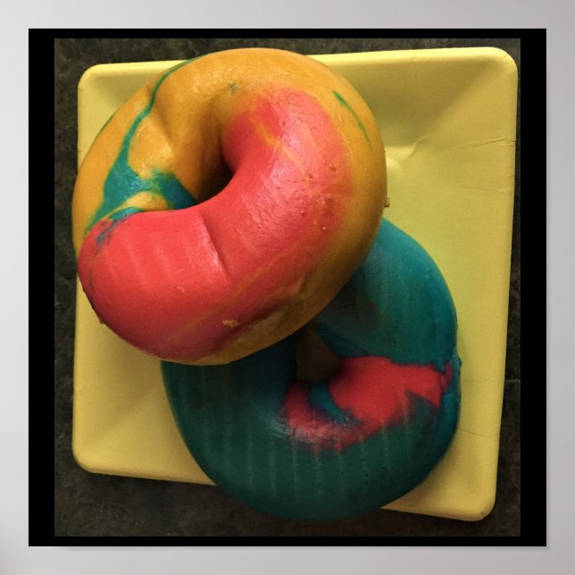 Affiche Bagels colorés Photo (Devant)