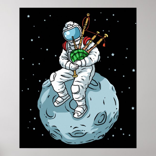 Affiche Bagpipe Cadeaux Hommes Scottish Bagpipe Music Bagp (Devant)