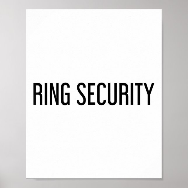 Affiche Bague de sécurité Funny Mariage marié Groom Party  (Devant)
